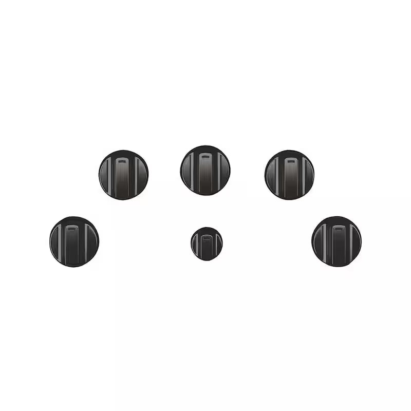 Brushed Black Electric Cooktop Knob Kit W32641