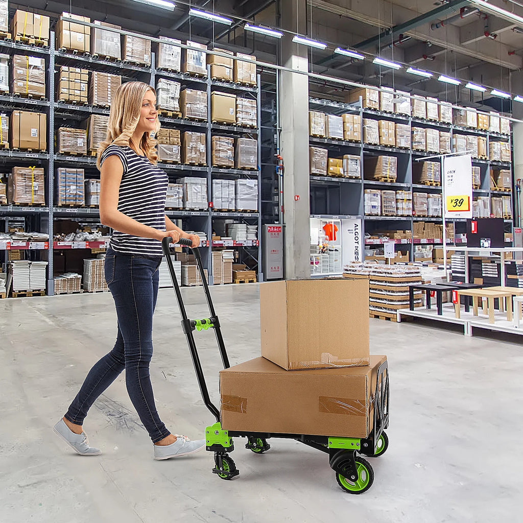330 lb Folding Hand Truck with Retractable Handle R874108