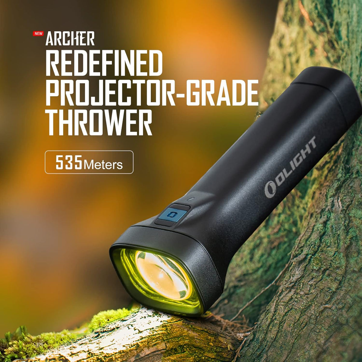 1000 Lumens Handheld Flashlight with 535 Meter Beam Distance A35819