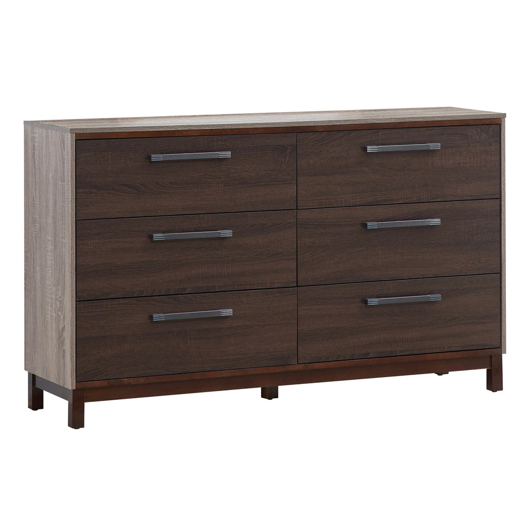 Brown 6 Drawer Dresser K5295