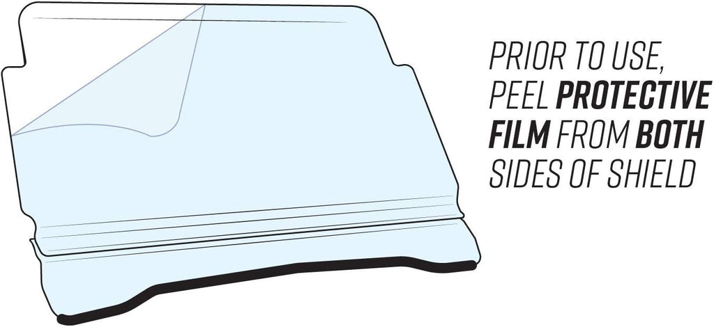 Scratch Resistant Flip Windshield X21336