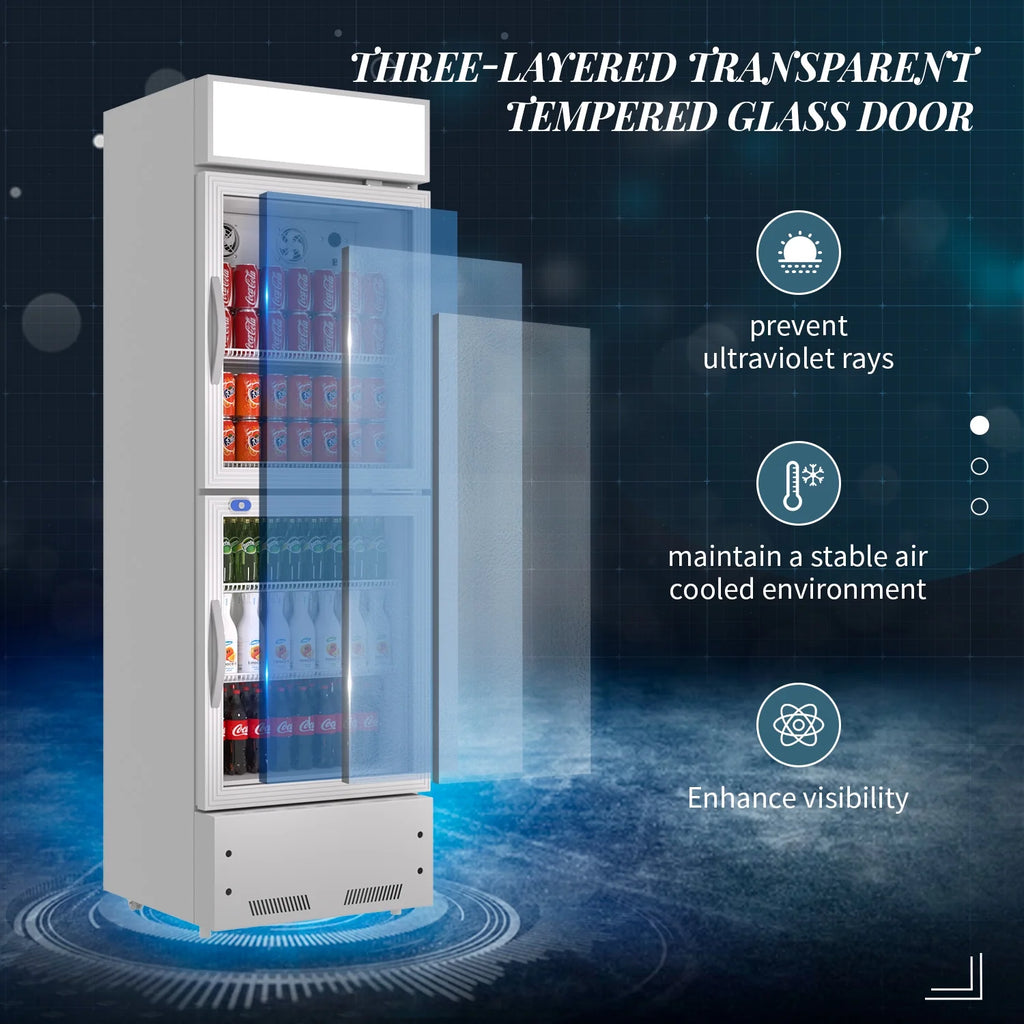 11 Cu.ft Double Glass Door Merchandiser Refrigerator U8000