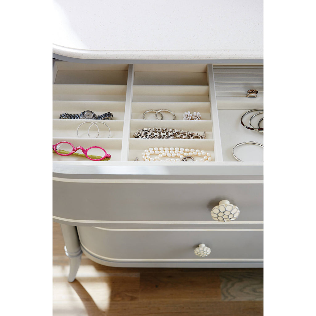 Gray Four Drawer Nightstand H8700
