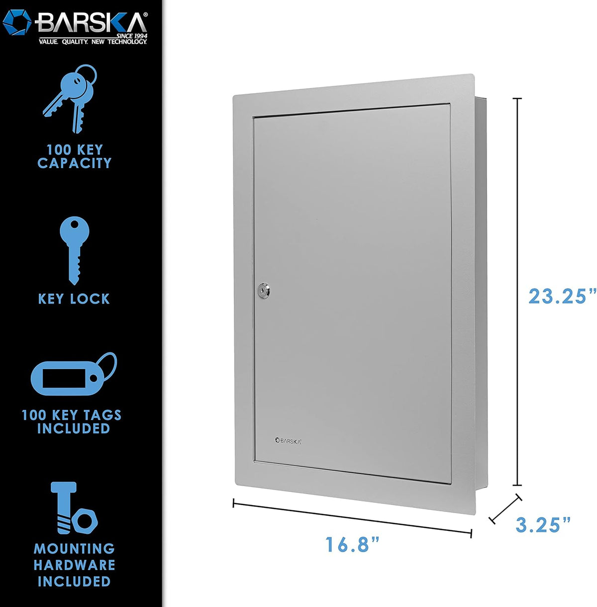 Gray Adjustable Key Cabinet Lock Box H261400