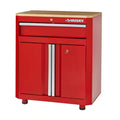 24-Gauge Steel 1-Drawer 2-Door Garage Base Cabinet in Red T187