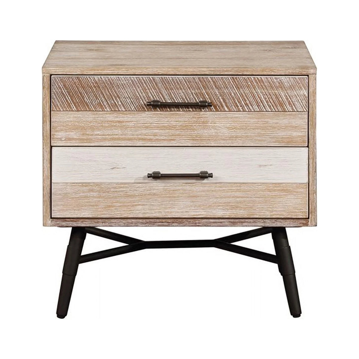5-piece Brown Wood Queen Bedroom Set P629