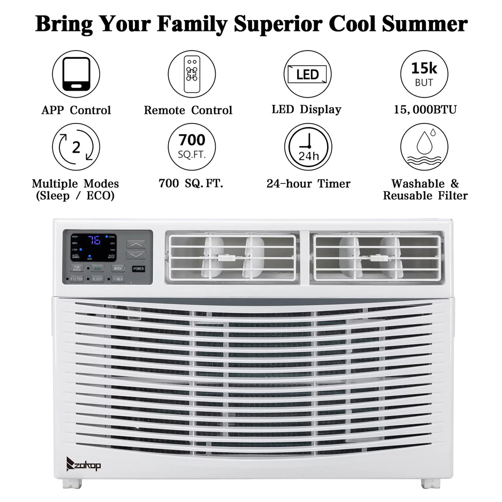 5000 BTU White Window Air Conditioner X836245