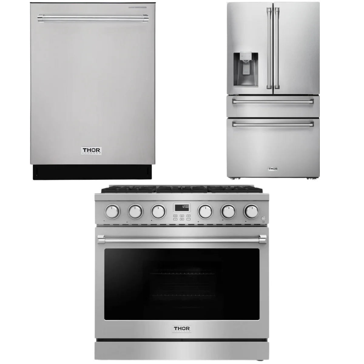 36 Gas Range, Refrigerator and Dishwasher R67711