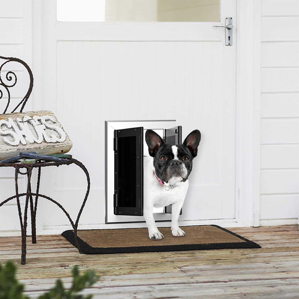 Aluminum Pet Door with Double Panels M41378