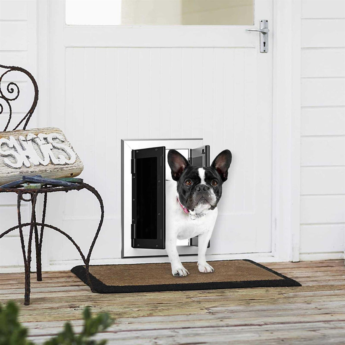 Aluminum Pet Door with Double Panels M41378