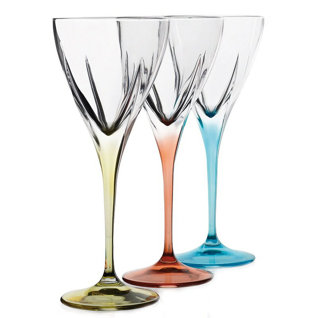 Multicolor Water Goblets Set of 6 S634