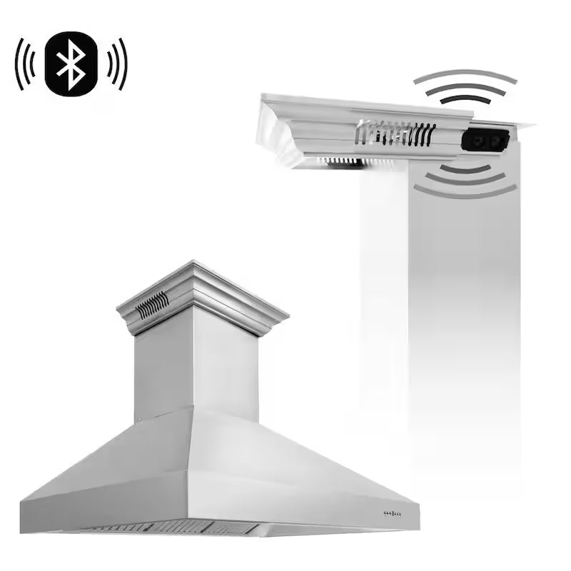 48 in. 700 CFM Wall Mount Range Hood in Stainless Steel U713368