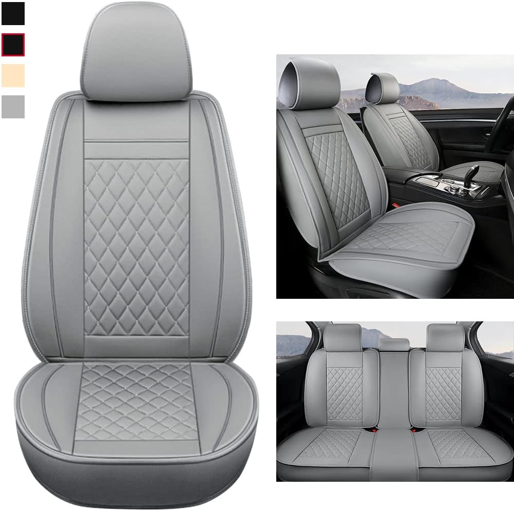 Black Red Car Seat Covers Full Set Q3272