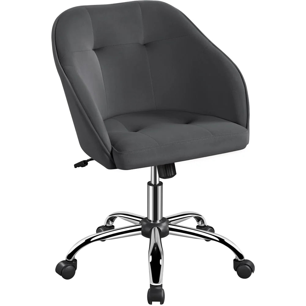 Pink Velvet Adjustable Swivel Office Chair U891