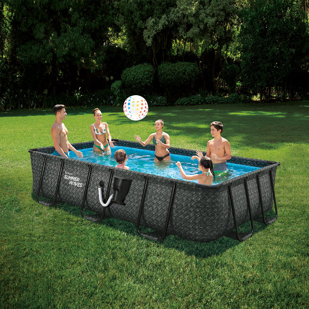 14 Foot Rectangular Swimming Pool E878364