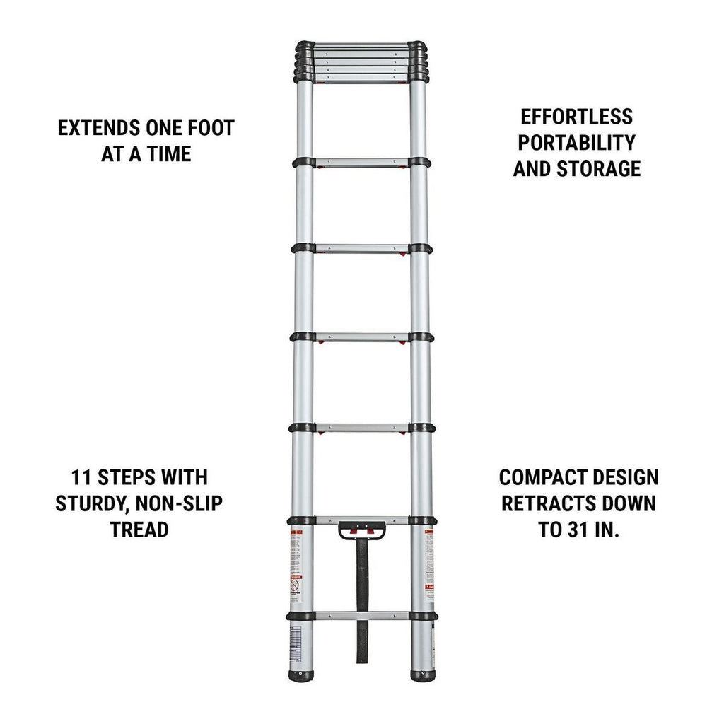 14 ft. 250 lb. Portable Telescoping Ladder J14596