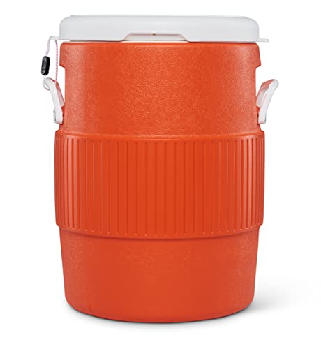 Portable Sports Cooler Water Beverage Dispenser with Flat Seat Lid M25088
