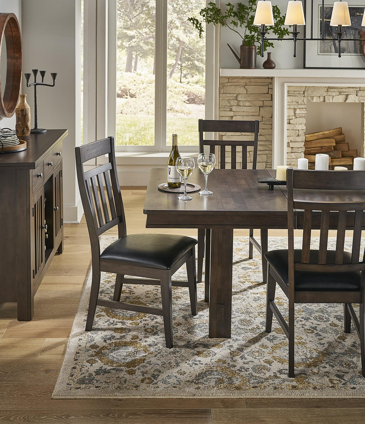 Warm Grey Trestle Table W68602