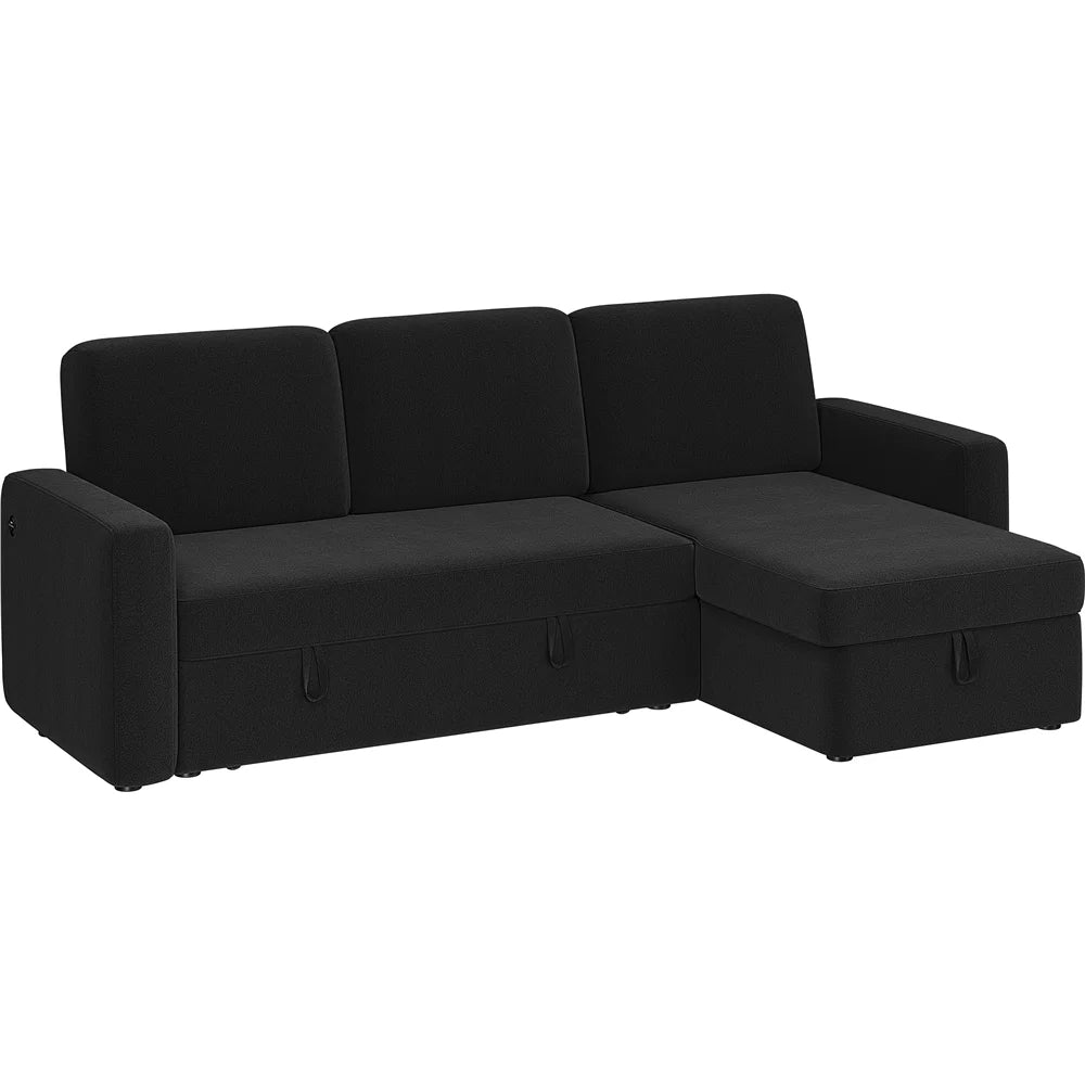 Light Gray Reversible Sleeper Sofa O18160