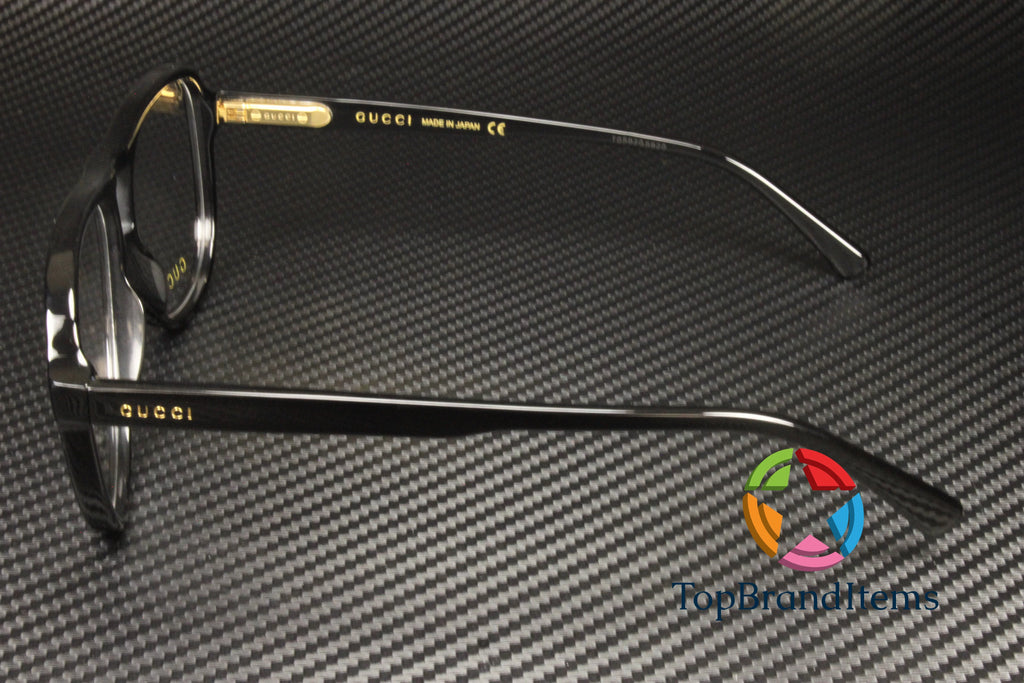 Black 57 mm Men's Eyeglasses C4411