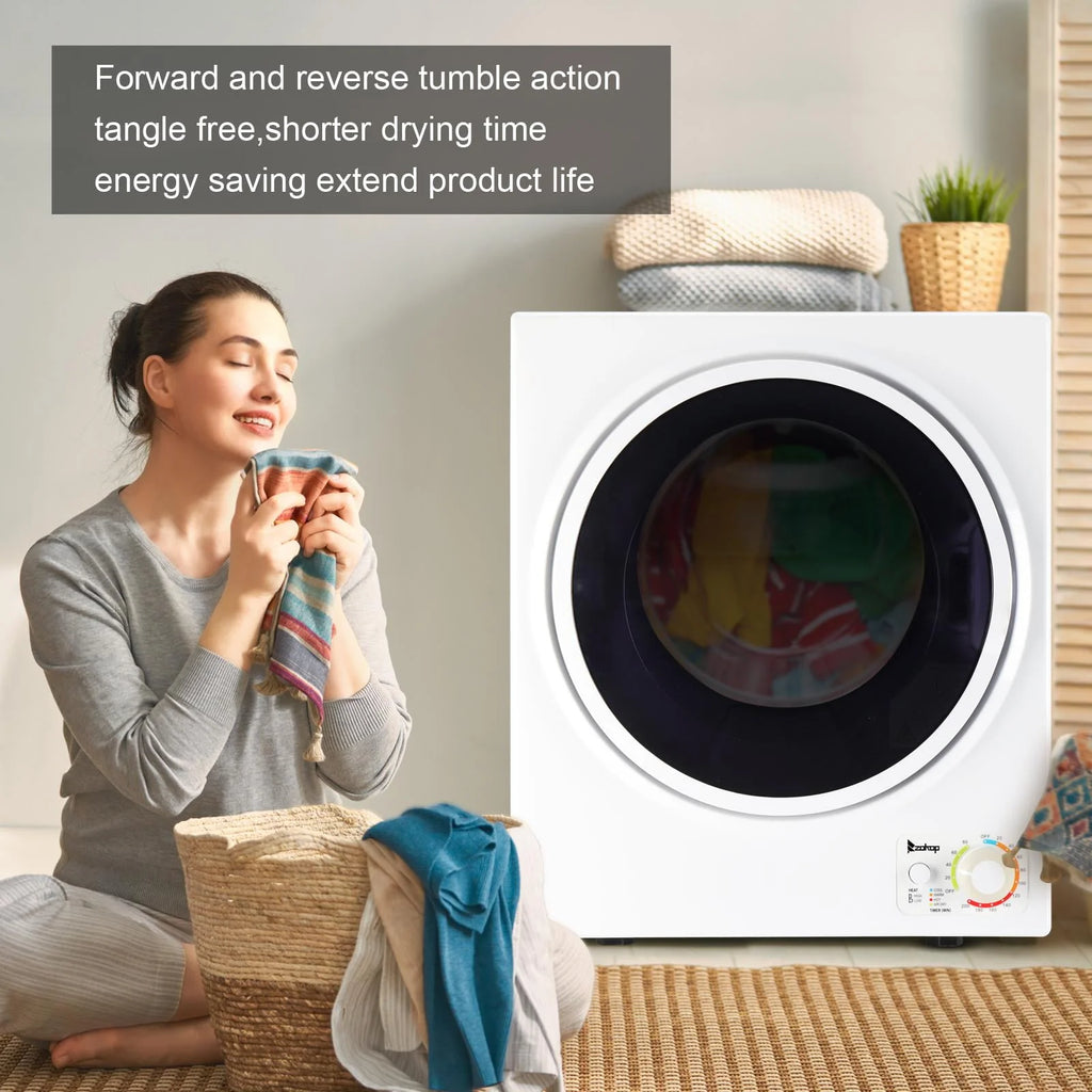 1.6 cu. ft. Compact Portable Electric Laundry Dryer, White K23571