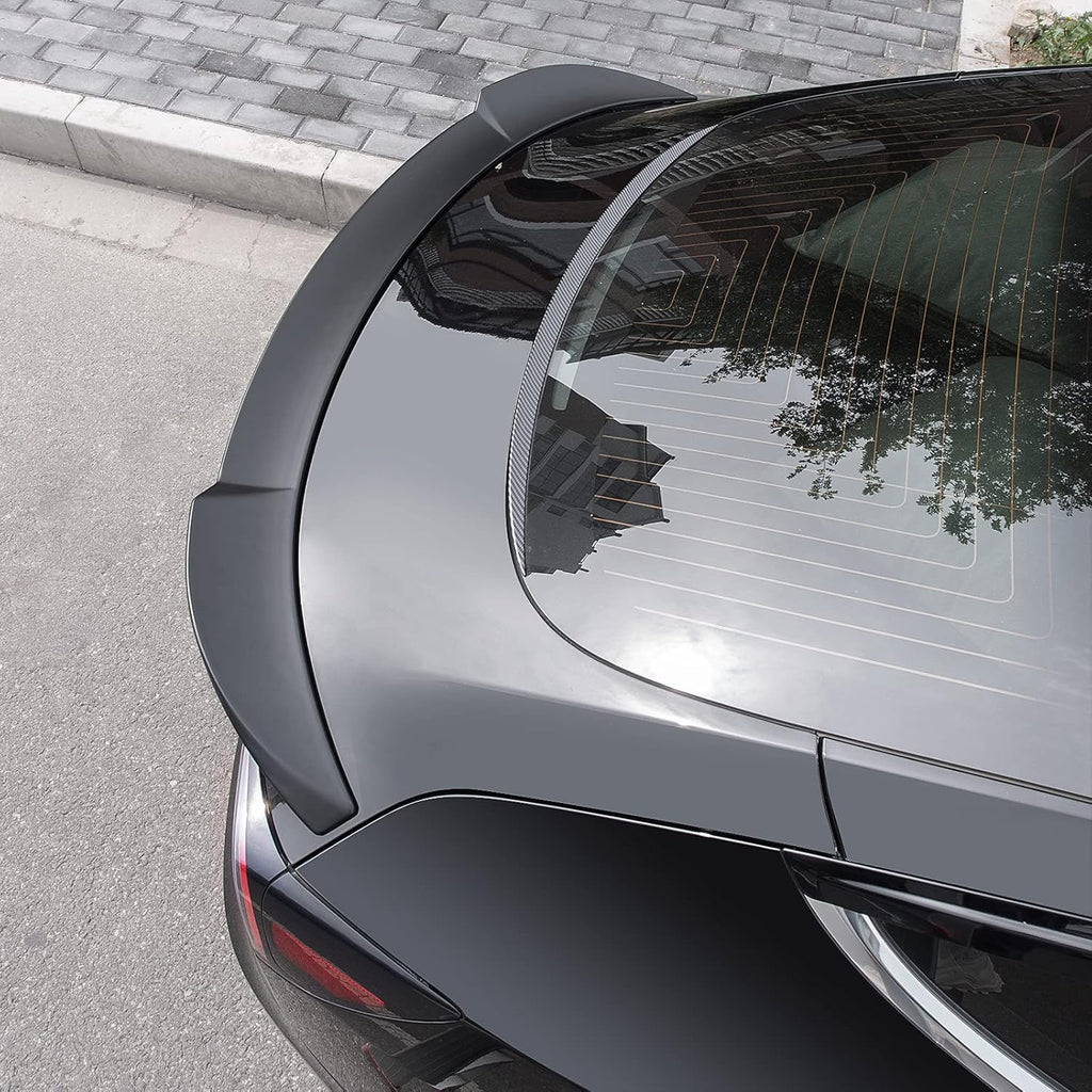 Matte Carbon Fiber Pattern Rear Spoiler A12138