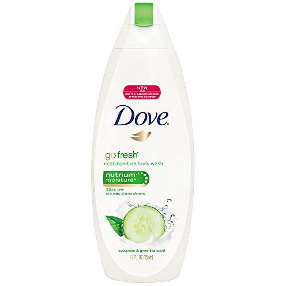 2 Pack Cucumber & Green Tea Scent Body Wash 12 Oz E585