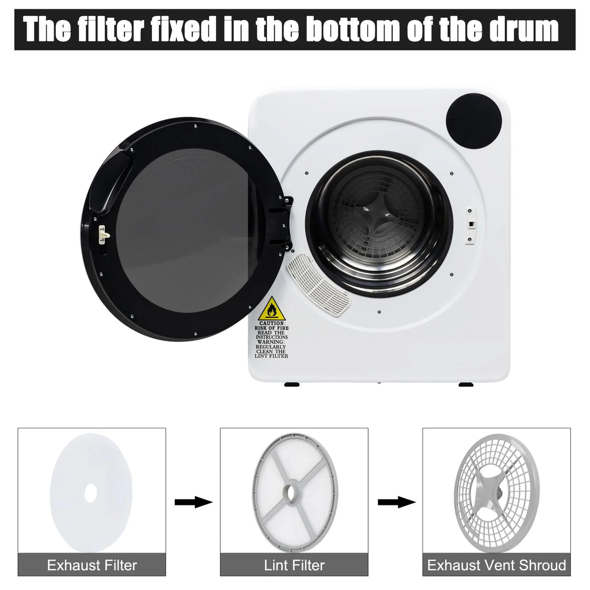 Electric Compact Laundry Clothes Dryer C2791