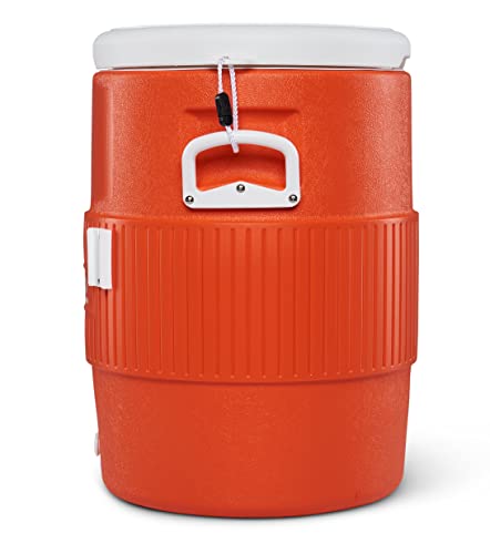 Portable Sports Cooler Water Beverage Dispenser with Flat Seat Lid M25088