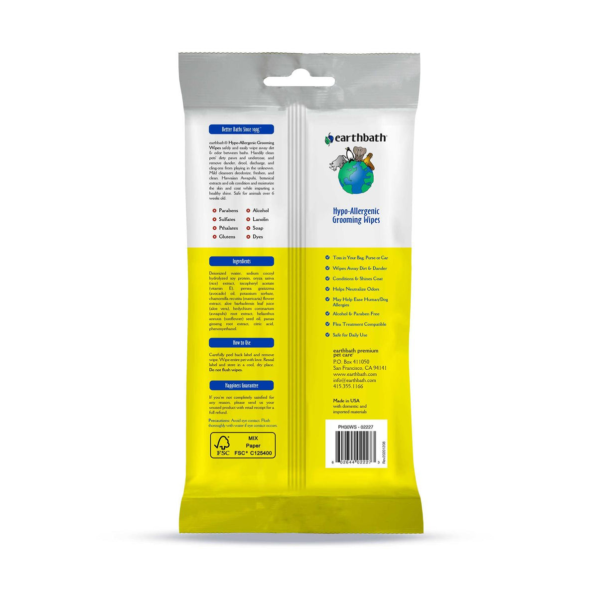 Hypo Allergenic Grooming Wipes J606810