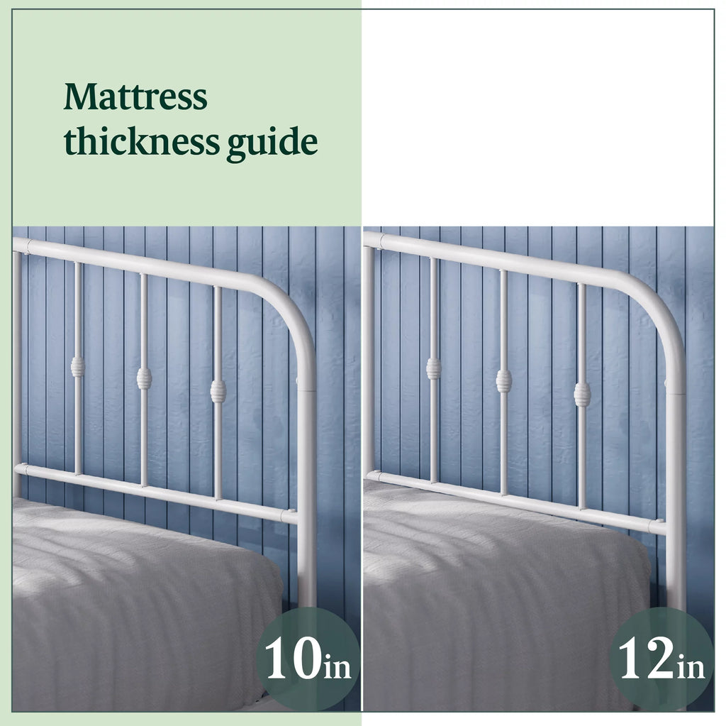 White King Metal Platform Bed Frame S186