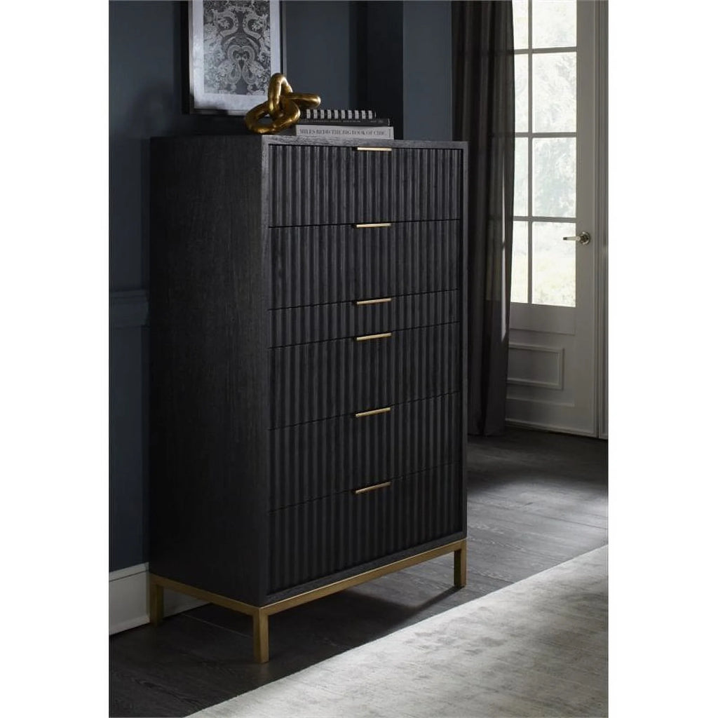 6 Drawer Mahogany Wood Chest X54353