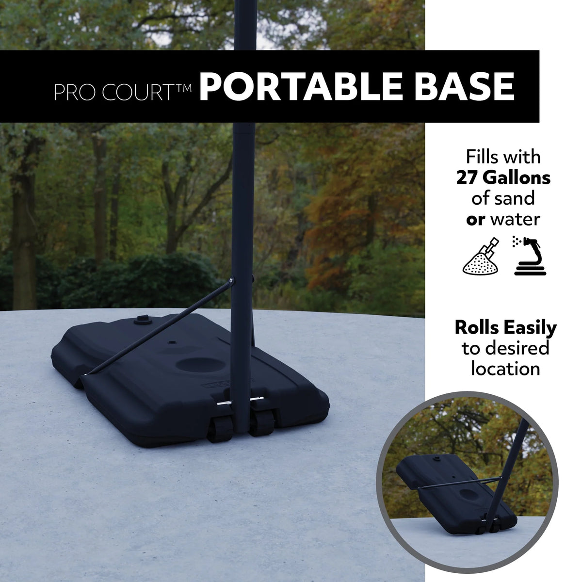 Adjustable Portable Basketball Hoop 44 inch D62035