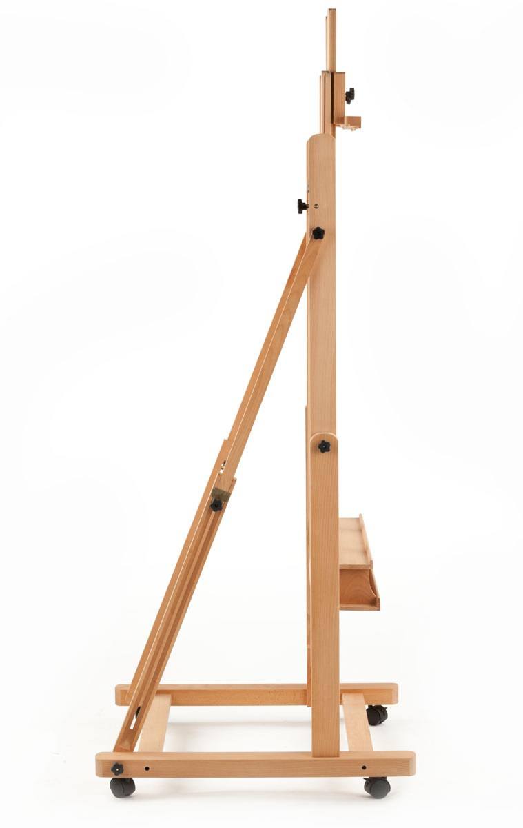 X-Large Beech Wood Floor Easel with Locking Wheels F112