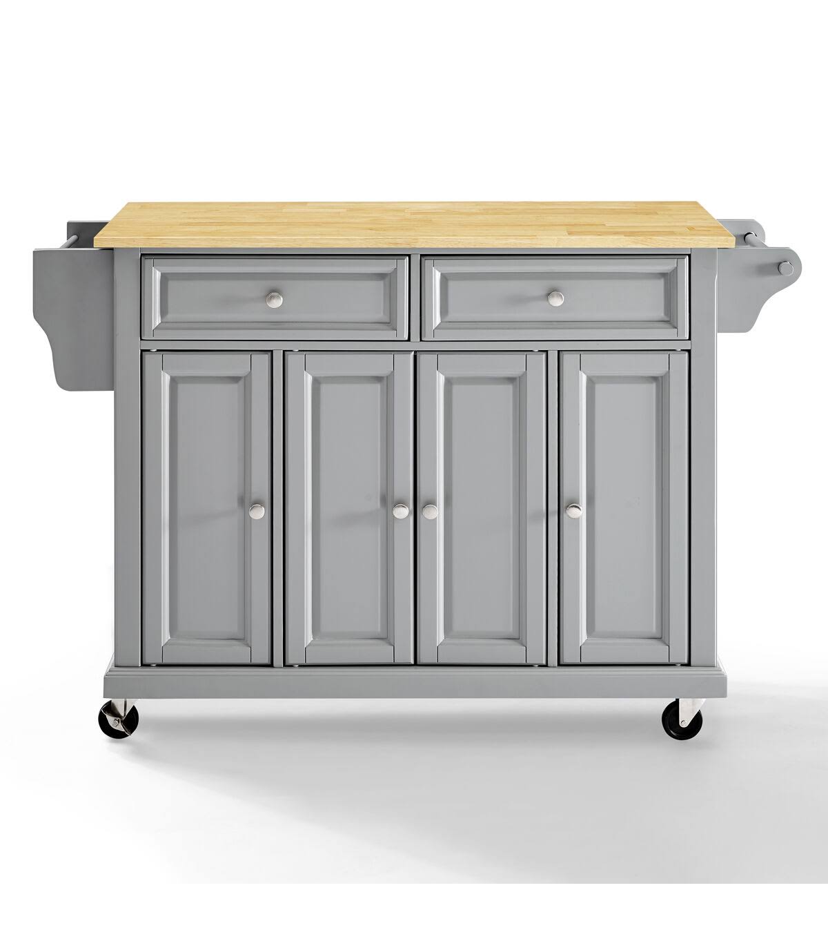 Natural Wood Top Kitchen Cart D35474
