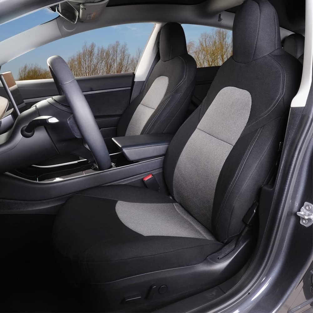 Car Seat Covers 2PCS Red and Black D753