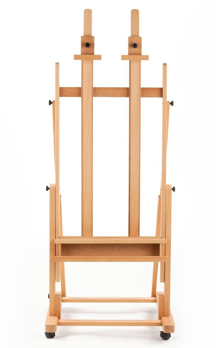 X-Large Beech Wood Floor Easel with Locking Wheels F112