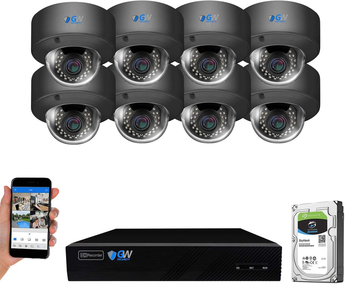 8 Channel 4K NVR 5MP Dome POE Security Camera System A849