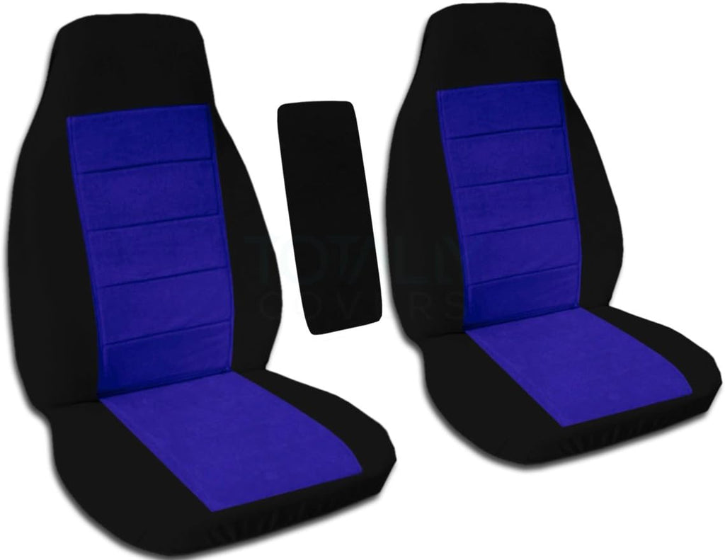 Compatible with Ford Ranger Two-Tone Truck Bucket Seat Covers Black and Sand F710