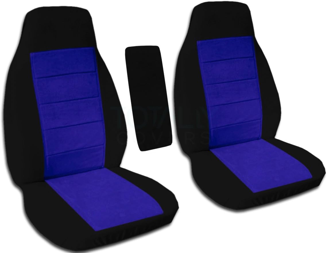 Compatible with Ford Ranger Two-Tone Truck Bucket Seat Covers Black and Sand F710