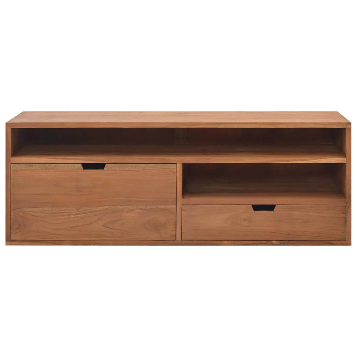 Teak Wood TV Cabinet with Storage Drawers and Shelf G4703