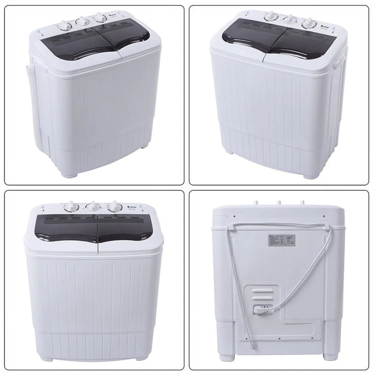 Portable 14.3lbs Washing Machine with Drain Pump B52199