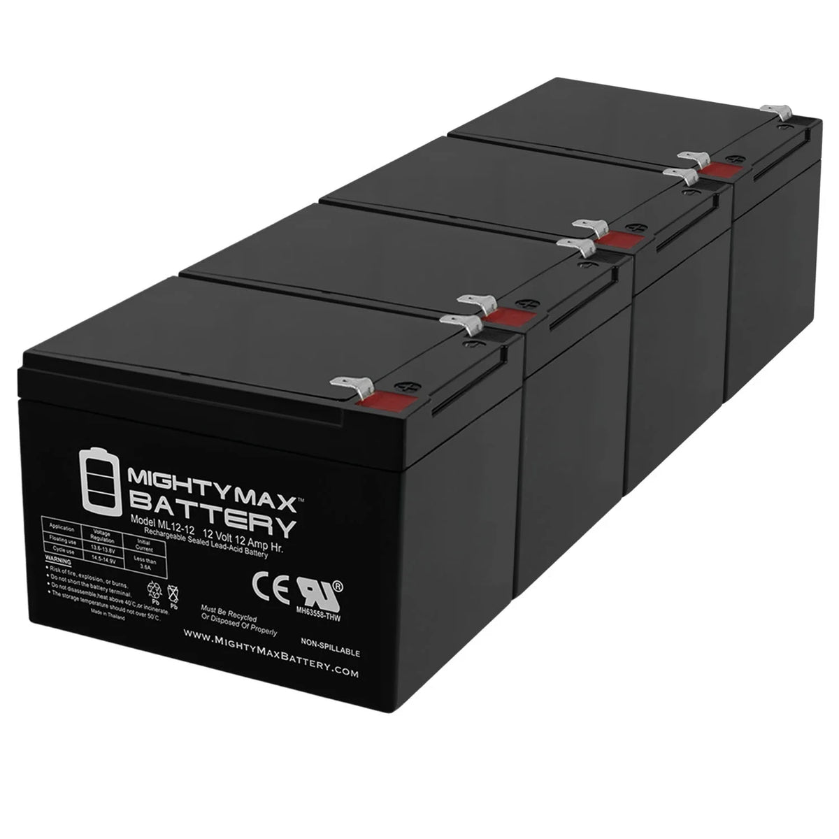 12V 12AH F2 Rechargeable Replacement Battery Y316