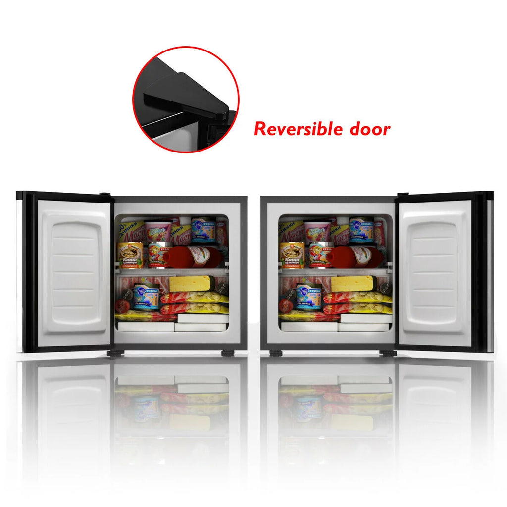 1.1 cu.ft. Compact Single Door Upright Freezer Stainless Steel E957