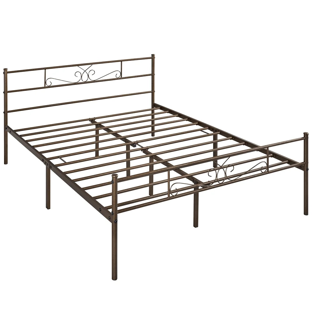 Black Metal Platform Twin Bed Z2604