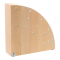 Round Magnetic Knife Block in Natural Beechwood I32300