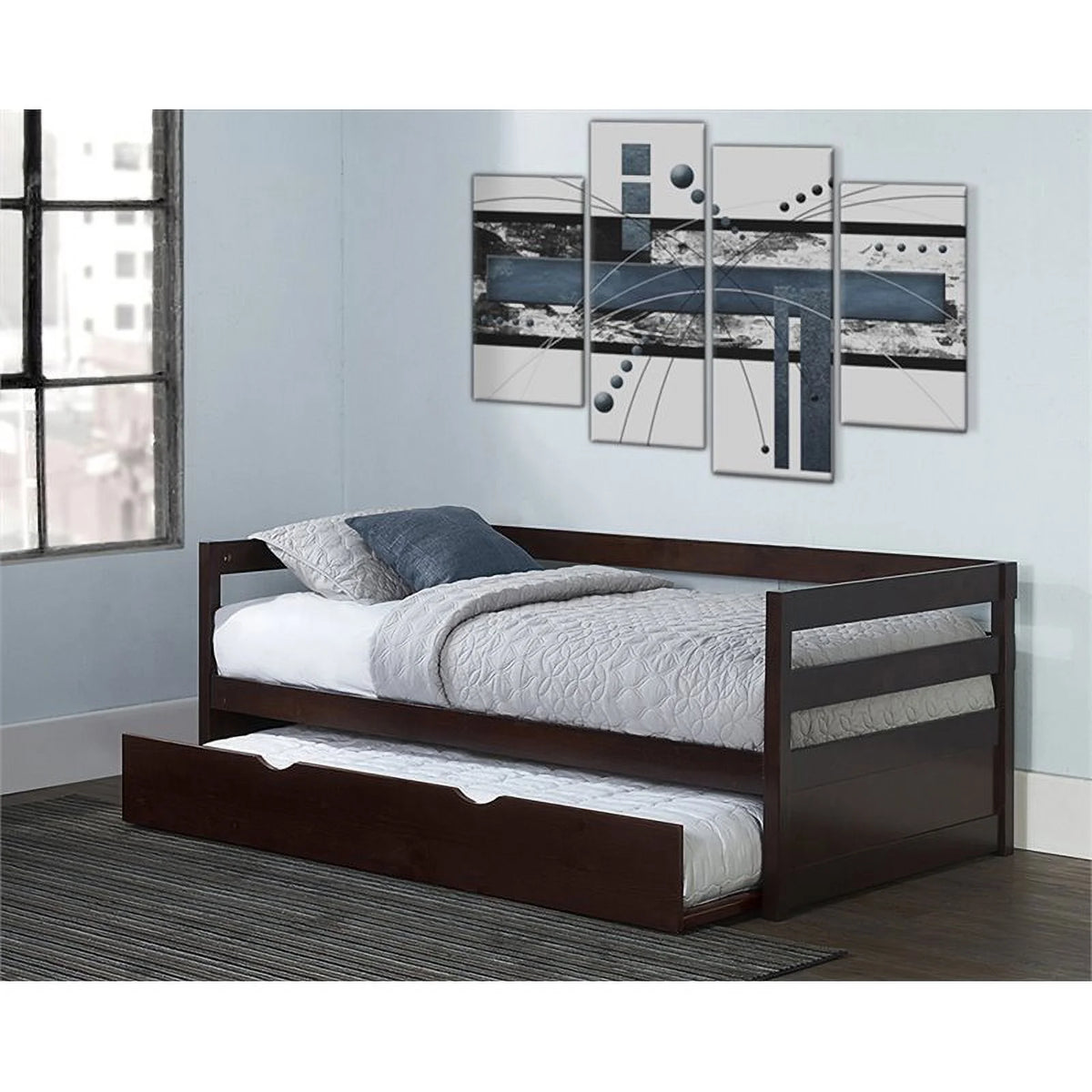 Chocolate Daybed with Trundle P153