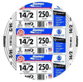 White 14/2 AWG 250 ft Cable with Ground M87707