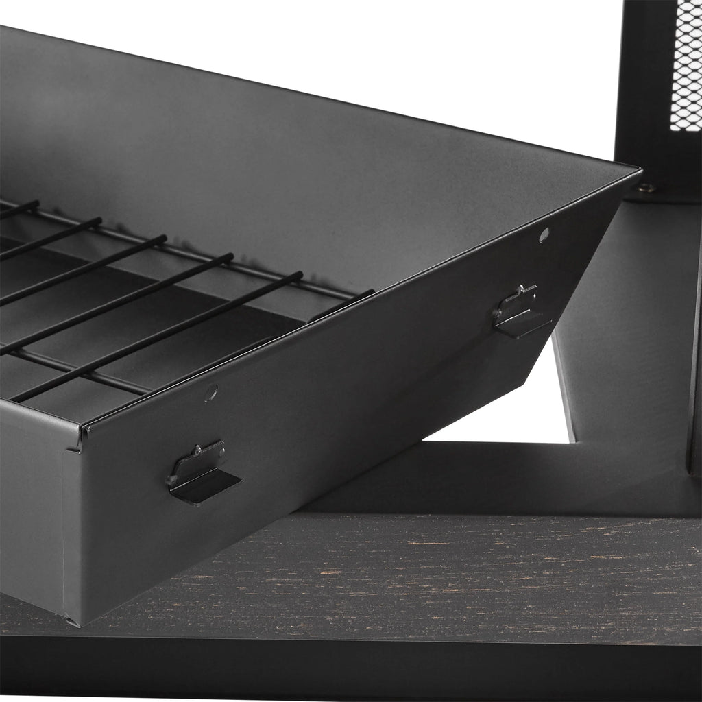 45-Inch Outdoor Steel Fireplace with Chimney U361