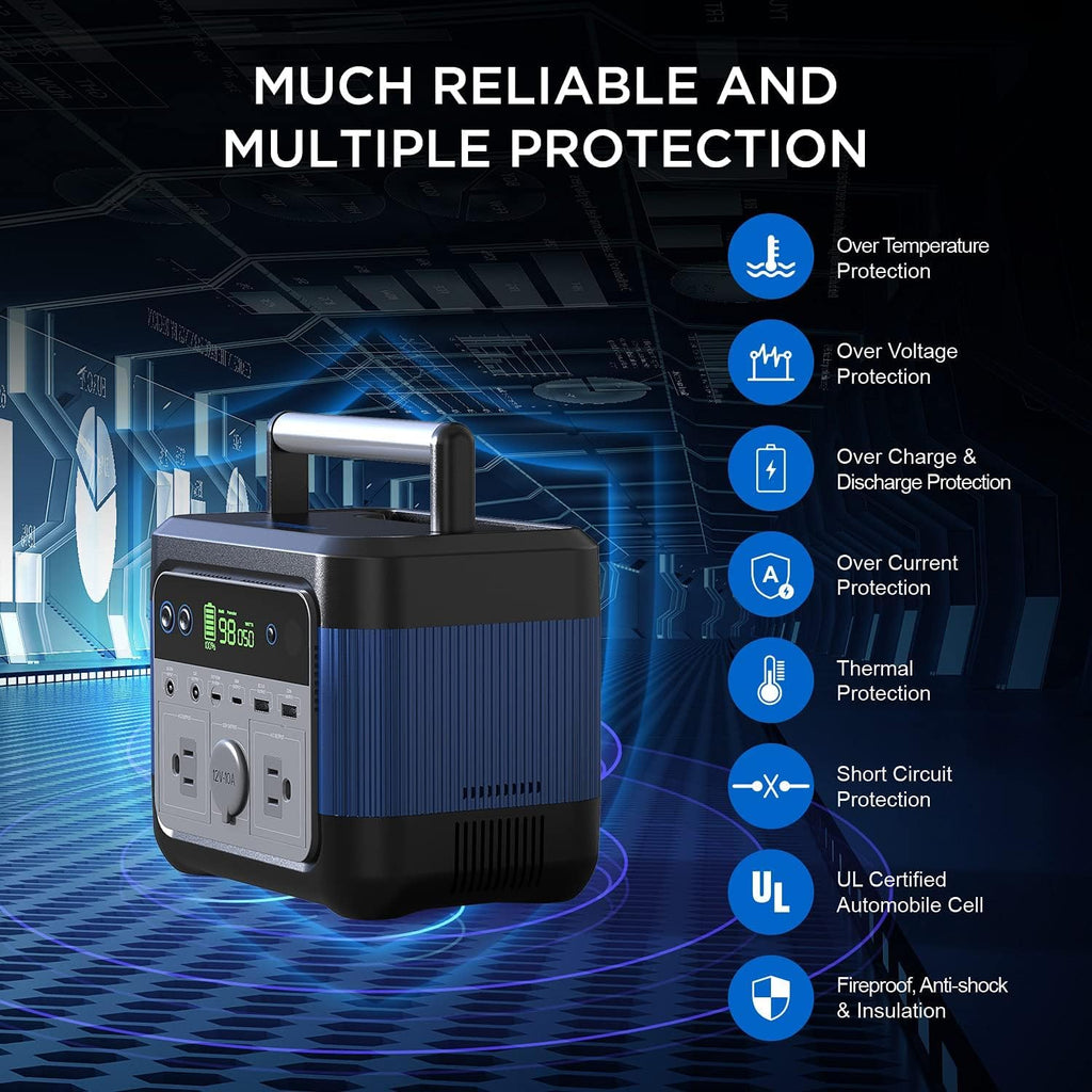 Portable Power Station 300W 296Wh Lithium Battery P161